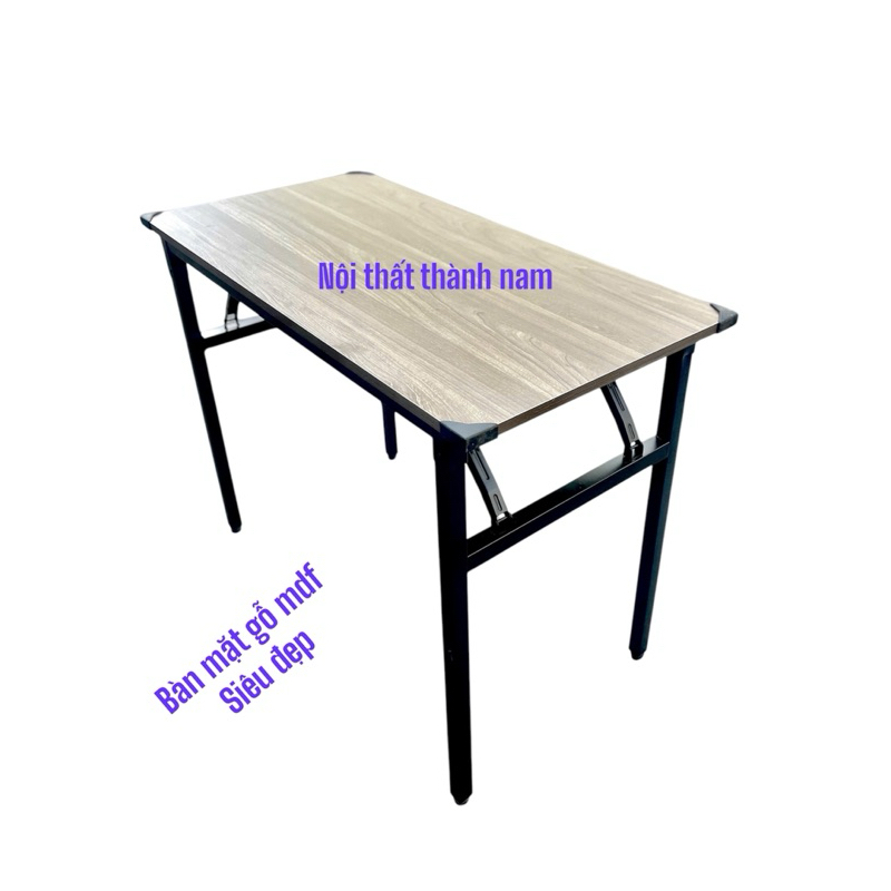 Bàn Gỗ  VĂN PHÒNG gấp gọn chân sắt kt 50x100x75