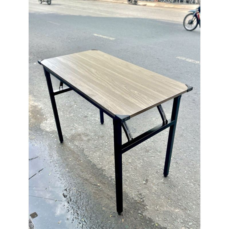 Bàn Gỗ  VĂN PHÒNG gấp gọn chân sắt kt 50x100x75