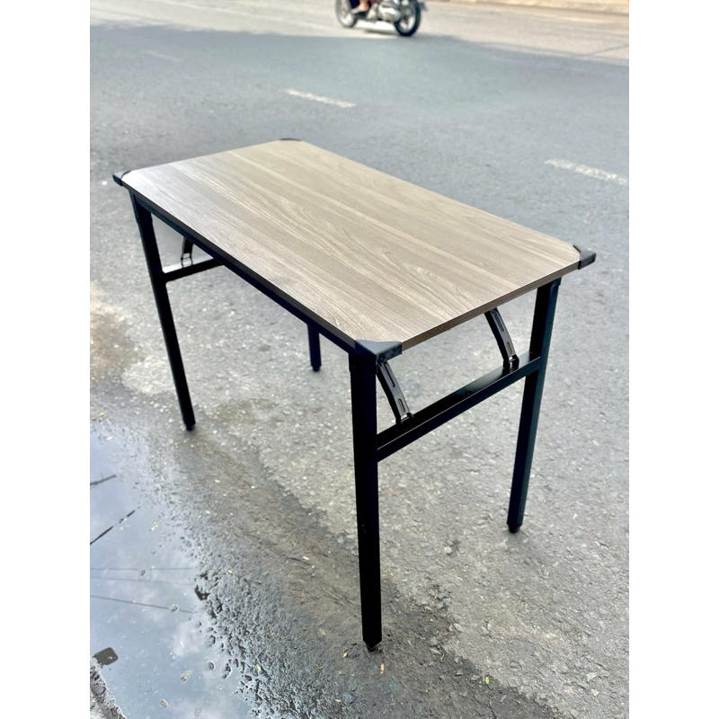 Bàn Gỗ  VĂN PHÒNG gấp gọn chân sắt kt 50x100x75