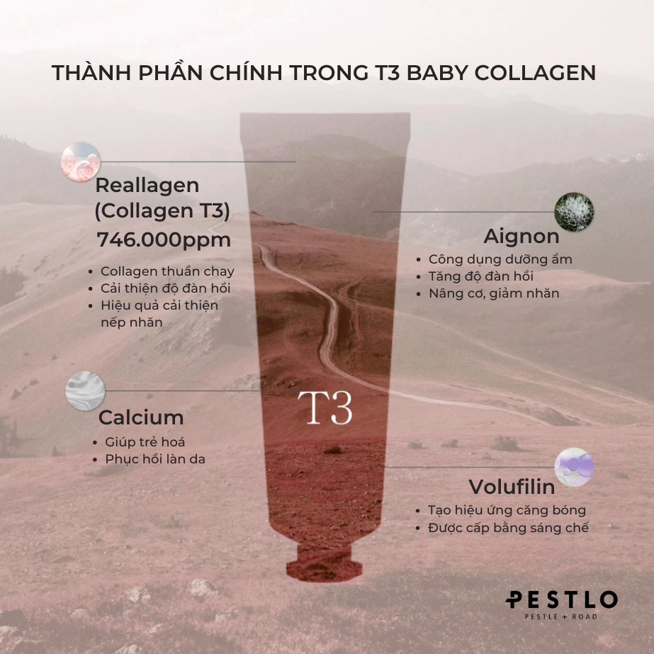 Mặt nạ lột PESTLO T3 Baby Collagen Glow Mask