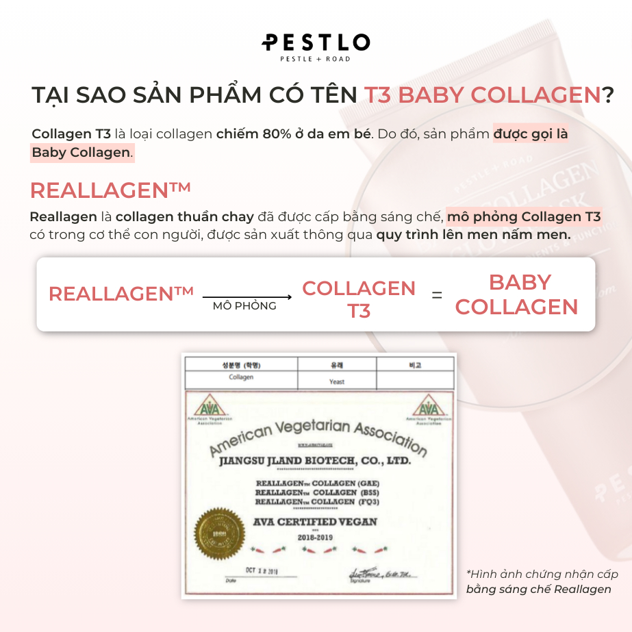 Mặt nạ lột PESTLO T3 Baby Collagen Glow Mask