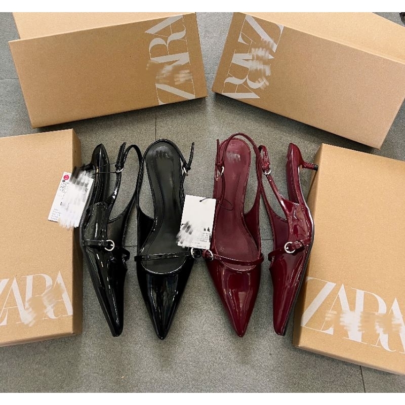 (Sale) Giày sandals ZR* mũi nhọn 4 phân fullbox.