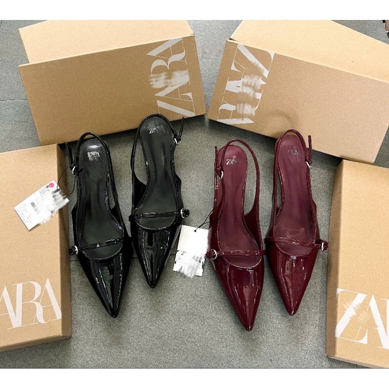 (Sale) Giày sandals ZR* mũi nhọn 4 phân fullbox.