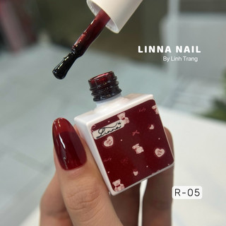 Sơn Thạch Đỏ Linna 12ml Sơn Móng Làm Nail