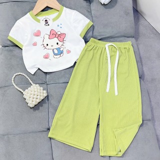 [8-40Kg] Đồ bộ bé gái HOT TREND chất vải dày mịn thoáng mát được các bé yêu thích BGP60