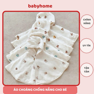 Áo Choàng Chống Nắng Kèm Tấm Chắn Cho Bé