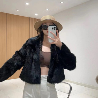 Áo khoác nữ lông cừu có cổ cao cấp hàng chuẩn loại 1