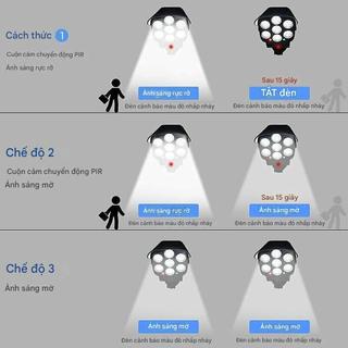 Ảnh 3 – Đèn Cảm Biến Chuyển Động Năng Lượng Mặt Trời Hình Camera 77 Đèn LED, Chống Nước Tuyệt Đối CL-877B 180W