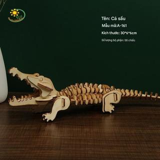 Đồ Chơi Mô Hình Lắp Ráp 3D Bằng Gỗ – Trang Trí Bàn Làm Việc, Quà Tặng Thủ Công Sáng Tạo, Decor