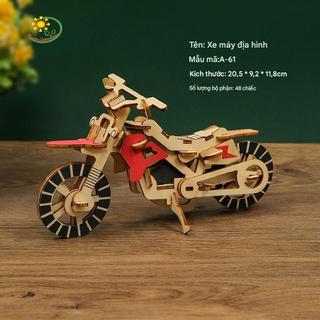 Đồ Chơi Mô Hình Lắp Ráp 3D Bằng Gỗ – Trang Trí Bàn Làm Việc, Quà Tặng Thủ Công Sáng Tạo, Decor