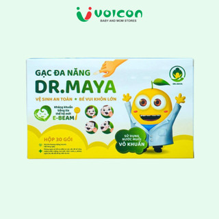 Gạc Rơ Lưỡi Dr Maya Vệ Sinh Răng Miệng Hạn Chế Tưa Lưỡi Viêm Nướu Cho Bé / Hộp15 gói