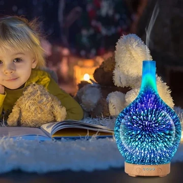 Máy Khuếch Tán Tinh Dầu Thủy Tinh - 3D | Máy Xông Tinh Dầu | Máy Làm Thơm Phòng | Máy Tạo Hương Thơm
