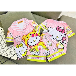 8-40kg Đồ bộ bé gái đồ bộ Pijama thun lạnh cao cấp dày mịn mát in hình 3D HOT TREND được các bé yêu thích