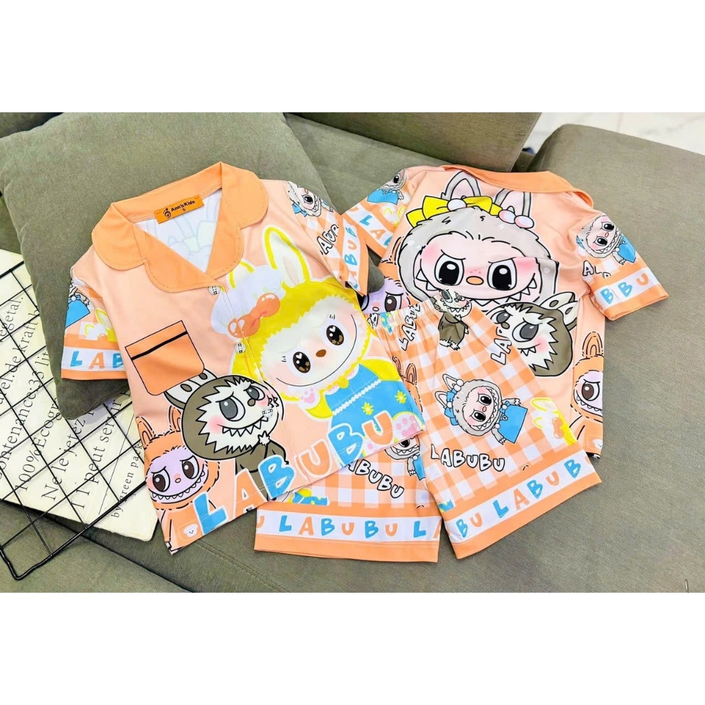 8-40kg Đồ bộ bé gái đồ bộ Pijama thun lạnh cao cấp dày mịn mát in hình 3D HOT TREND được các bé yêu thích