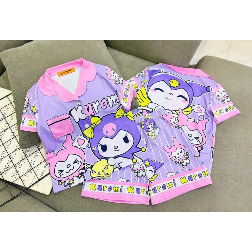 8-40kg Đồ bộ bé gái đồ bộ Pijama thun lạnh cao cấp dày mịn mát in hình 3D HOT TREND được các bé yêu thích