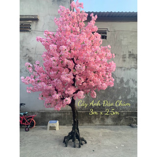 < Hàng loại 1>Cành hoa anh đào chùm Nhật bản cao cấp nhập khẩu 1m- Hoa giả trang trí