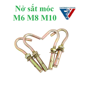 5 cái M6 M8 M10 Nở sắt móc,tắc kê móc sắt phi 6 8 10mm