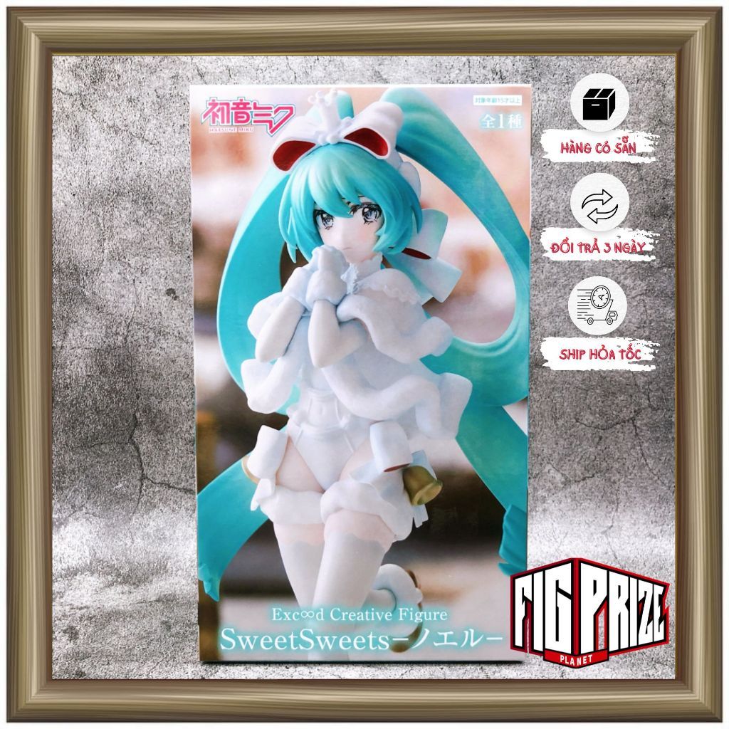 Mô hình Hatsune Miku Sweet Sweets Noel bản White và Raspberry - Exceed ...