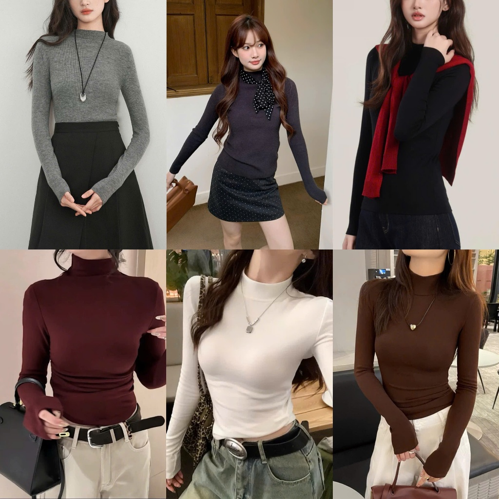 [LÓT LÔNG] Áo cổ 3p dài tay giữ nhiệt chất zip giữ ấm tốt Justdun A26