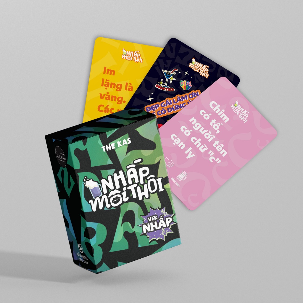 Bộ Bài Nhấp Môi Thôi Drinking Game Giấy Cứng Vui Nhộn Party Game Quên Người Yêu Cũ