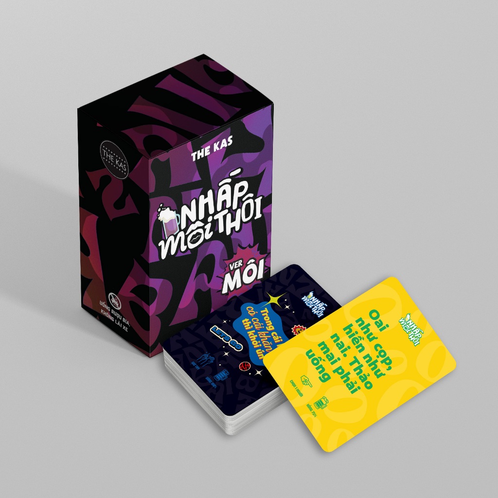 Bộ Bài Nhấp Môi Thôi Drinking Game Giấy Cứng Vui Nhộn Party Game Quên Người Yêu Cũ