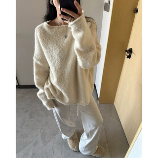 Áo len dáng suông viền cuộn M463