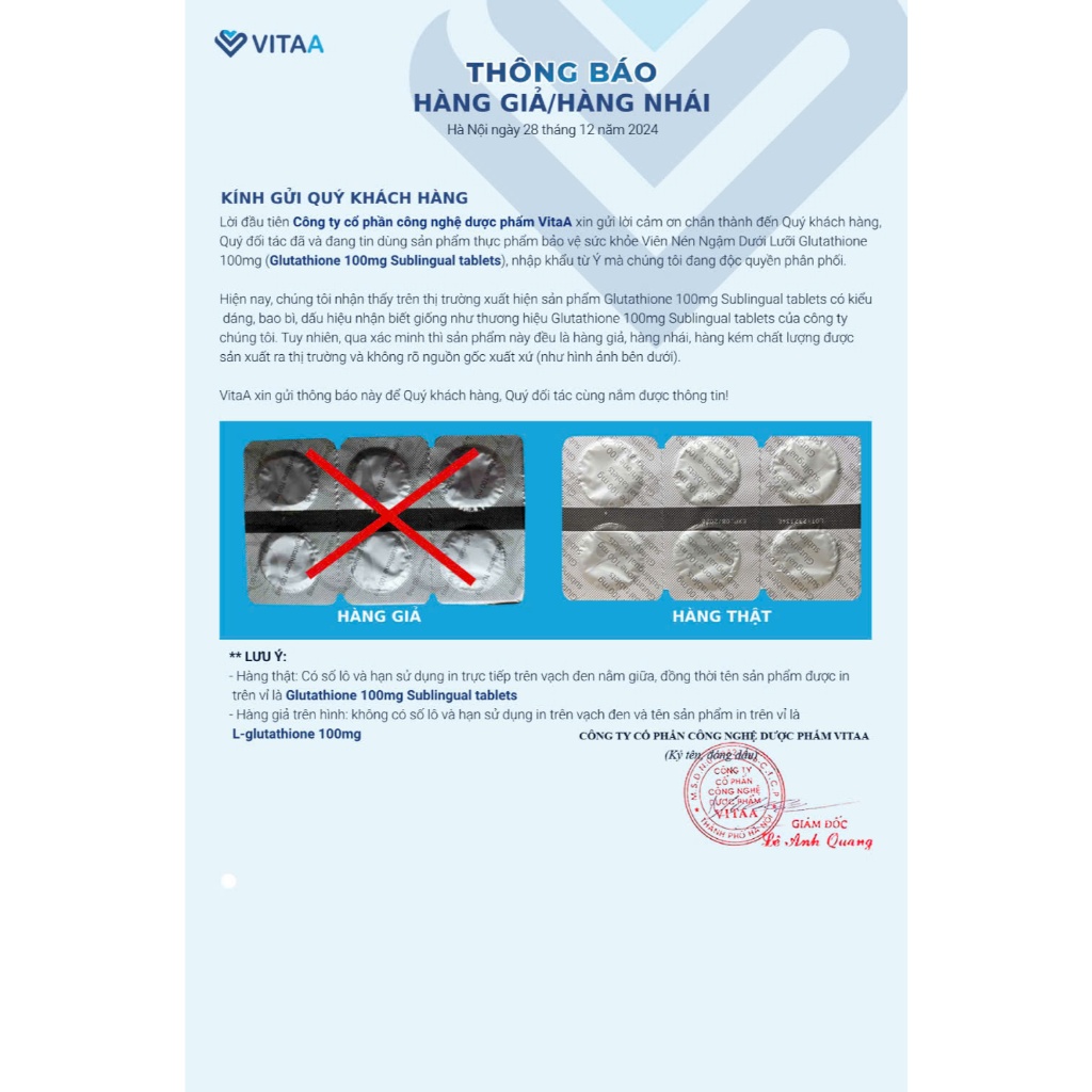 Ảnh Viên Ngậm Trắng Da Glutathione 100mg Nhập Khẩu Italy Giảm Nám Tàn Nhang Đều Màu Toàn Thân Bảo Vệ Da Dưới Tia UV 1