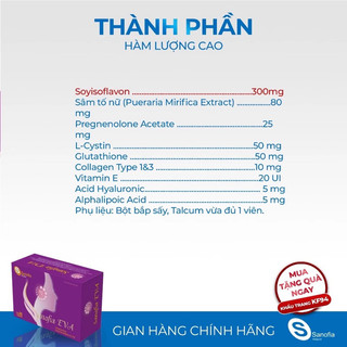 Viên Uống Nội Tiết Sanofia Eva Tím Hỗ Trợ Tăng Nội Tiết Tố Giảm Khô Rát Đẹp Da Giảm Căng Thẳng
