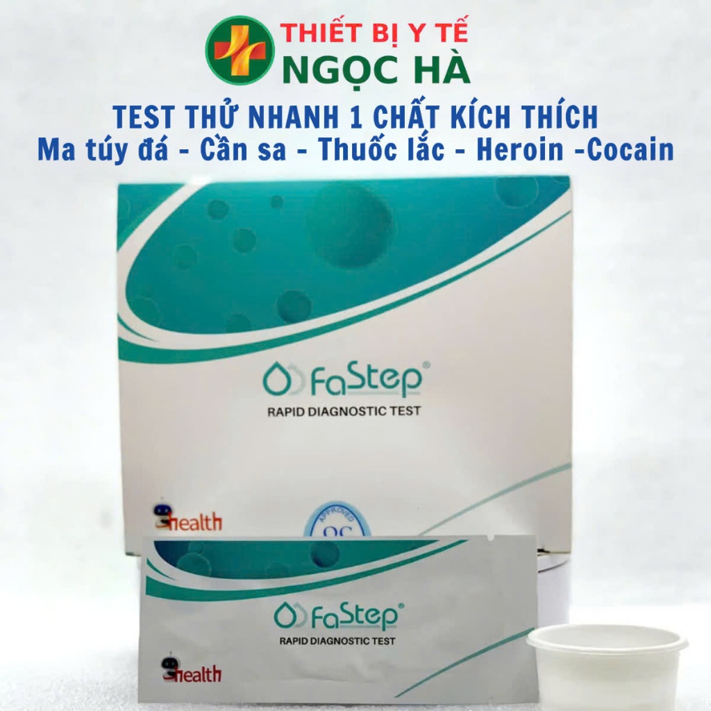 Que test ma tuý tổng hợp 5 chân FASTEP có độ chính xác cao (Heroin, Ma ...