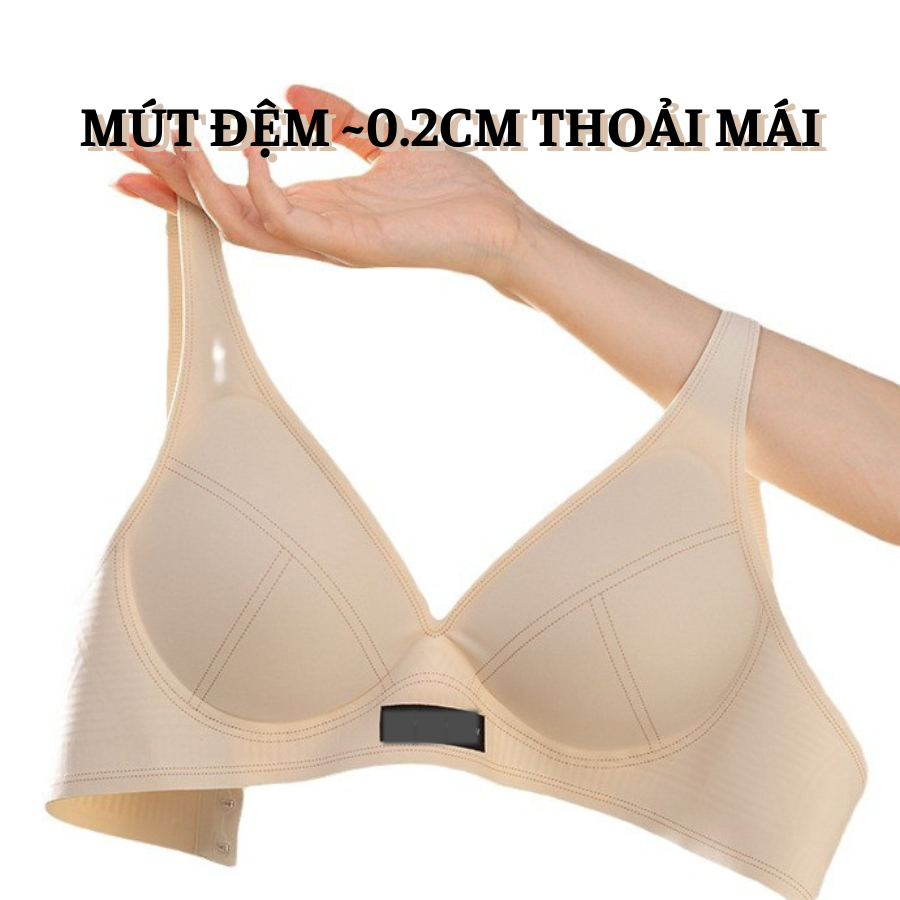 Áo Ngực Không Gọng Đệm Mỏng 0.5cm – Áo Lót Nữ Mút Tháo Rời, Không Hằn Viền, Mềm Mại DORIS 8879