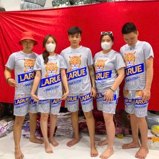 Đồ bộ nam nữ chất liệu thun lạnh co giãn thoáng mát, Sét bộ thể thao LARUE BẠC mặc nhóm gia đình dịp lễ tất niên KL2