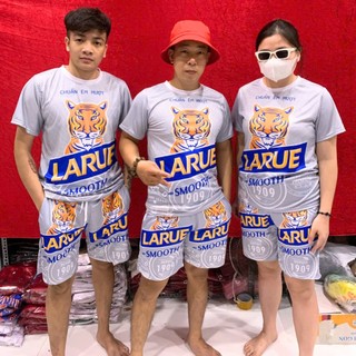 Đồ bộ nam nữ chất liệu thun lạnh co giãn thoáng mát, Sét bộ thể thao LARUE BẠC mặc nhóm gia đình dịp lễ tất niên KL2