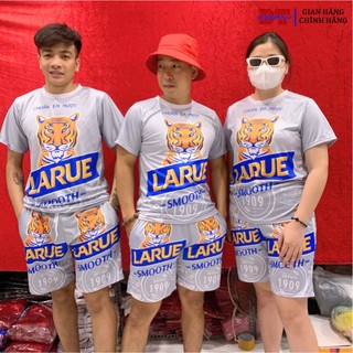 Đồ bộ nam nữ chất liệu thun lạnh co giãn thoáng mát, Sét bộ thể thao LARUE BẠC mặc nhóm gia đình dịp lễ tất niên KL2