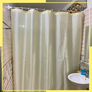 Rèm Nhà Tắm Ánh Kim Vàng Vải Polyester LAVEMO Chống Nước LA4432