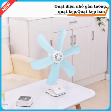 Quạt điện nhỏ gắn tường, quạt kẹp,Quạt kẹp bàn, không cần khoan lỗ,cho nhà ở /ký túc xá/nhà