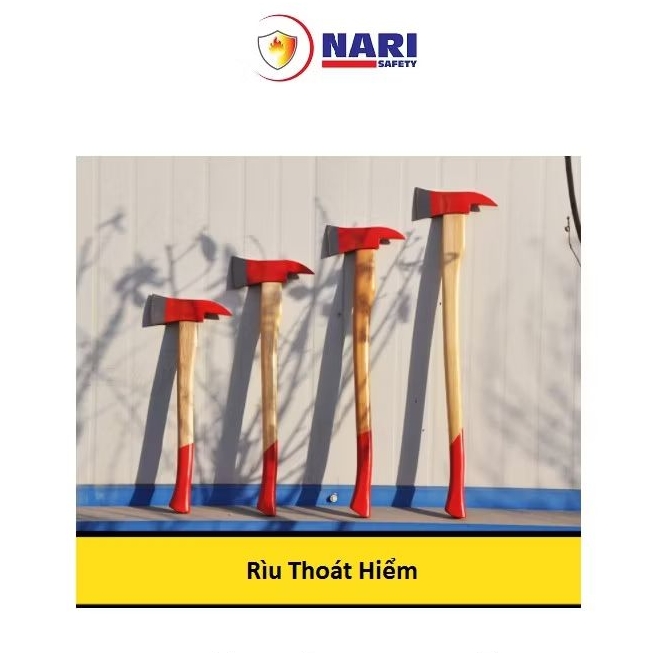 Rừu chữa cháy, rìu cứu hỏa cán gỗ, dụng cụ PCCC | Shopee Việt Nam