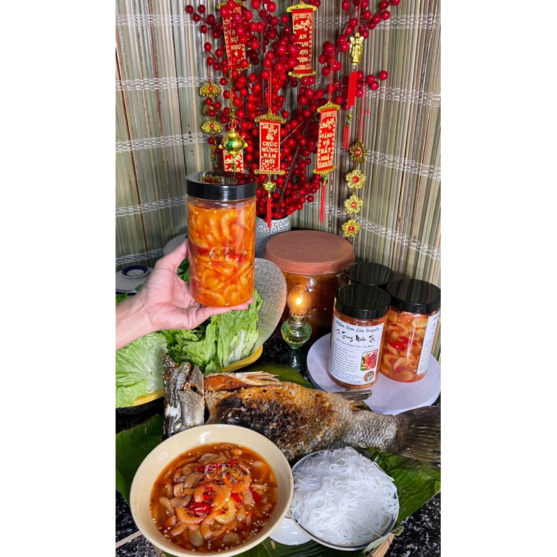 Mắm Tôm 🦐 Chua Ngọt Gia Truyền CÔ TRANG MIỀN TÂY “Đặc Sản Năm Căn Cà Mau “(Hộp 1kg)