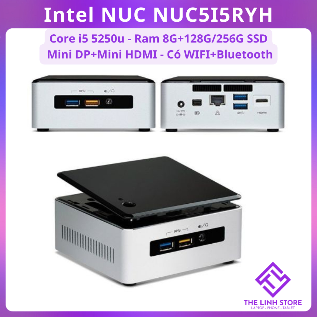 Máy tính Mini PC Intel NUC NUC5i5RYH - Core i5 5250u Ram 8G Máy tính Mini PC Intel NUC NUC5i5RYH - Core i5 5250u Ram 8G