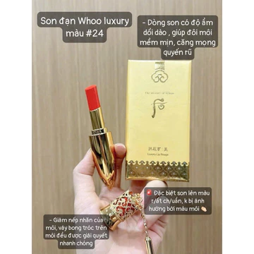 [HÀNG CHÍNH HÃNG] Son Nhung Lì Cao Cấp Hoàng Cung The history of Whoo Gongjinhyang Mi Velvet Lip Rouge