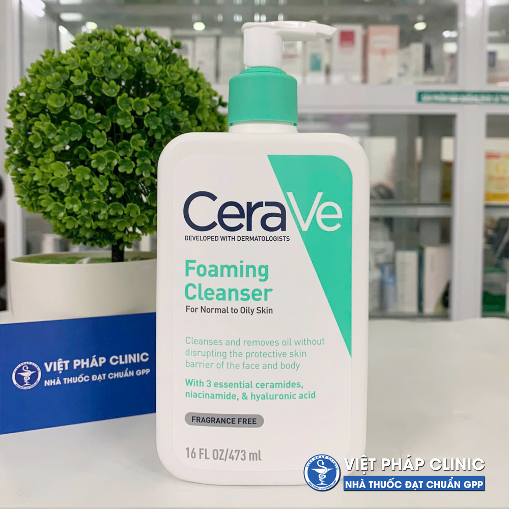 Sữa Rửa Mặt CeraVe Foaming Cleanser Giúp Làm Sạch Sâu Dành Cho Da Dầu ...
