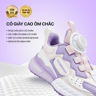 Giày thời trang bé gái HOBIBEAR Eva Boost tím Pastel có khóa vặn và đế EVA siêu nhẹ chống trơn trượt