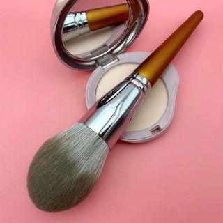 IK Cọ Trang Điểm Tán Phấn/ Má Hồng Chất Lông Tự Nhiên Mềm Mại, Thân Gỗ Chắc Chắn MP-Co-1