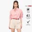 Áo sơ mi kẻ sọc nữ GILLEE dáng oversized, sơ mi form rộng vải kate Mỹ FAS349