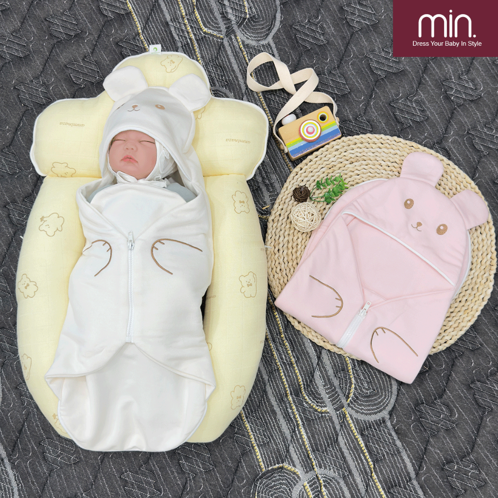 Chũn Nhộng Cho Bé Từ 0-6 Tháng 2 Lớp Nỉ Bông Cực Ấm Áp An Toàn  - Hàng Chính Hãng APK0048
