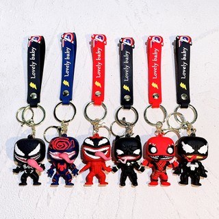 Móc Khóa Venom Cute – I Love Venom, Dây Treo Túi Xách Balo, Phụ Kiện Marvel Dễ Thương