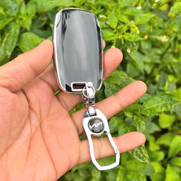 Ốp chìa khoá TPU silicon xe ô tô Kia Morning bản chìa bật 2 nút