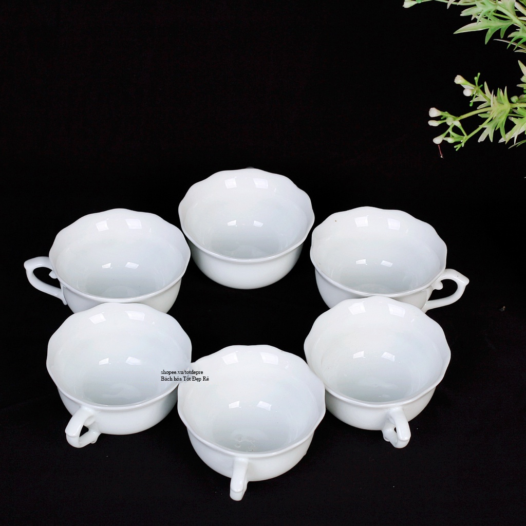 Chén sứ uống nước rẻ đẹp lịch sự