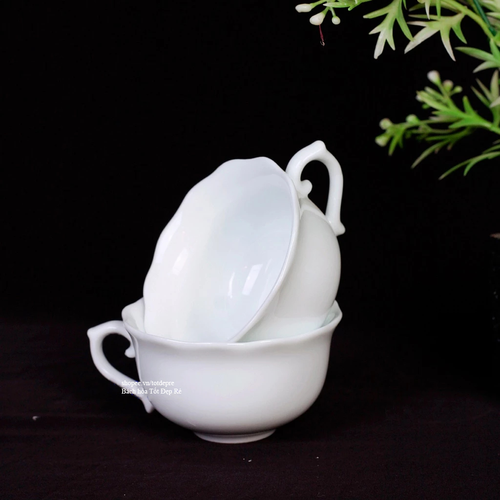 Chén sứ uống nước rẻ đẹp lịch sự