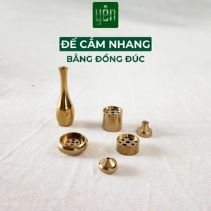 Đế Cắm Nhang Yên Thảo Mộc Bằng Đồng Nguyên Chất Nhiều Kích Thước Đặt Trong Bát Hương Trang Trí Bàn Thờ