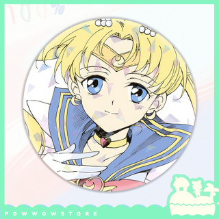 Pin Ghim Huy Hiệu Thiếc 58mm Nhân Vật Anime Manga Sailor Moon Thuỷ Thủ Mặt Trăng